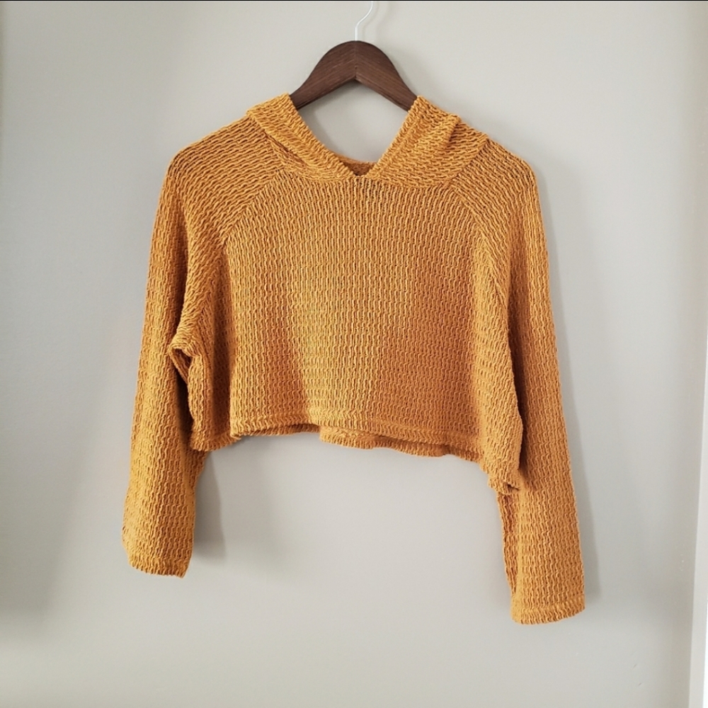 Cropped Hooded Sweater